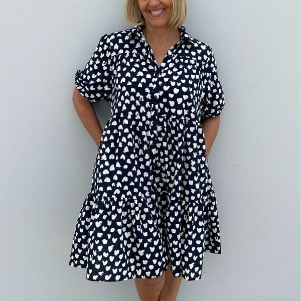 Shirt Dress Crovie melted print
